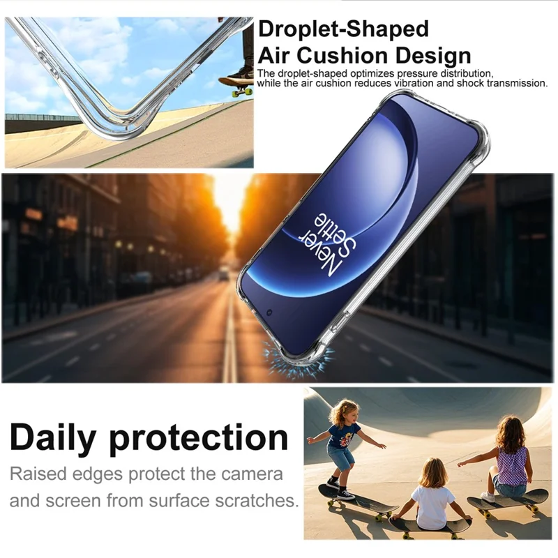 IMAK voor OnePlus 15 5G hoesje TPU telefoonhoes Airbag schokbestendige bescherming