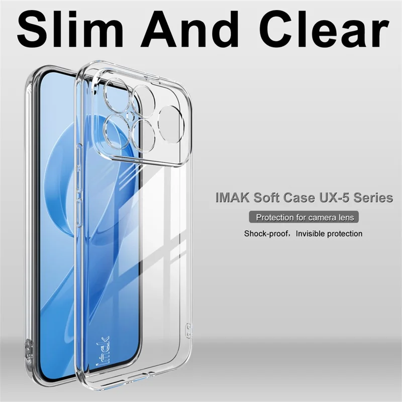 Capa de Telefone Transparente TPU IMAK UX-5 Series para Xiaomi Redmi K90 Pro Max 5G Capa Protetora