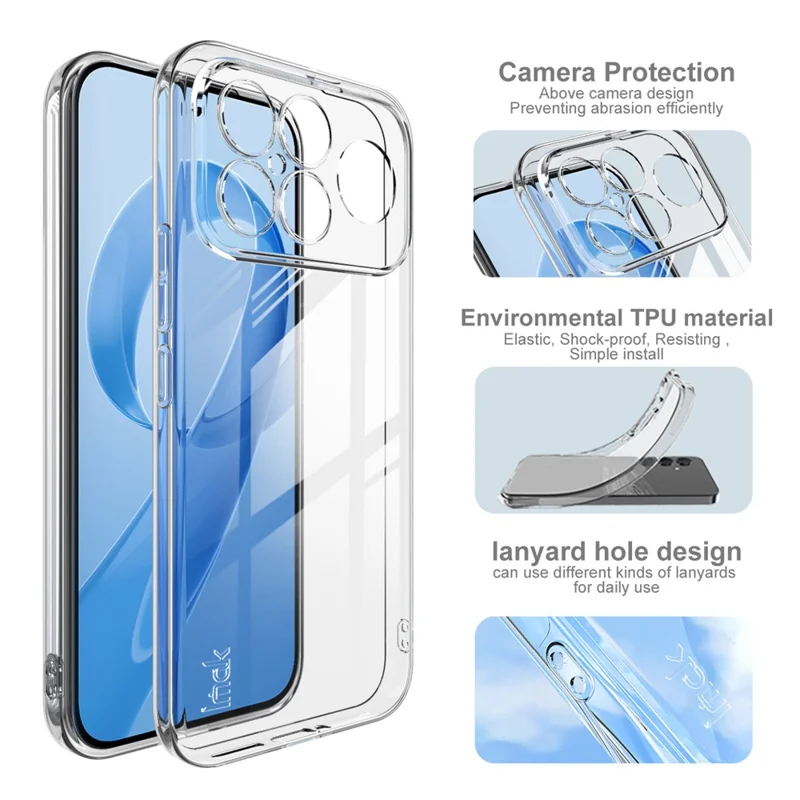Capa de Telefone Transparente TPU IMAK UX-5 Series para Xiaomi Redmi K90 Pro Max 5G Capa Protetora