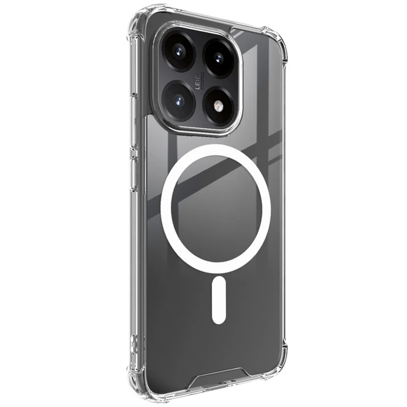 IMAK Obudowa na Xiaomi 15T Kompatybilna z MagSafe, Odporna na Uderzenia, Przezroczysta Obudowa PC TPU