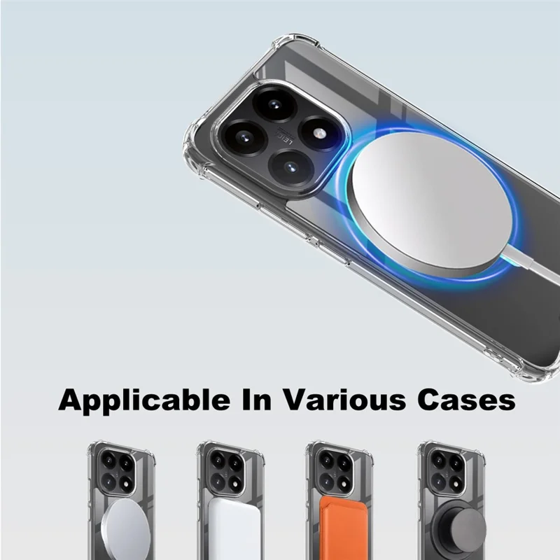 IMAK Obudowa na Xiaomi 15T Kompatybilna z MagSafe, Odporna na Uderzenia, Przezroczysta Obudowa PC TPU