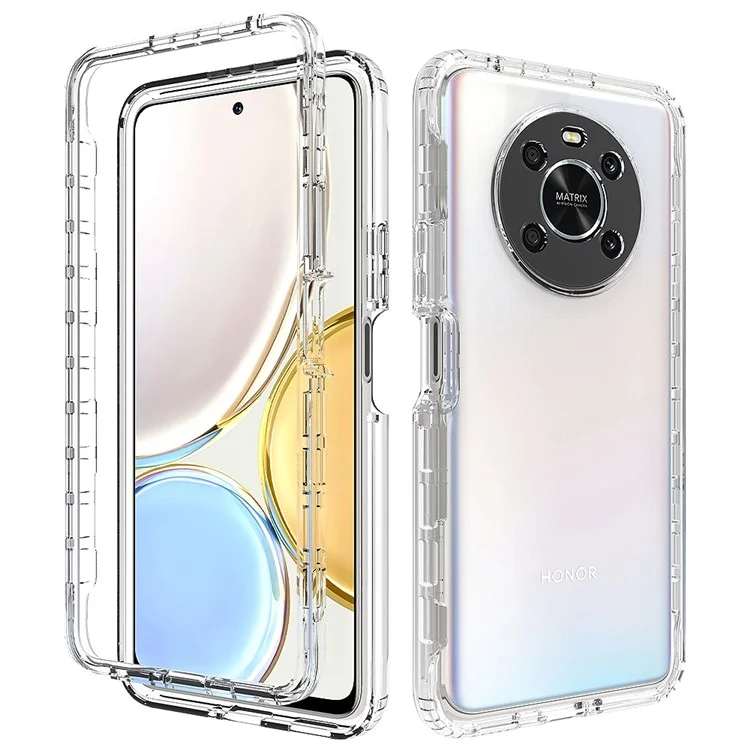 Для чести Magic 4 Lite 5G / X9 5G / X9 4G Прозрачный ТПУ + ПК Защитный чехол для телефона Стильный градиент Анти-царапины Обложка - Прозрачный