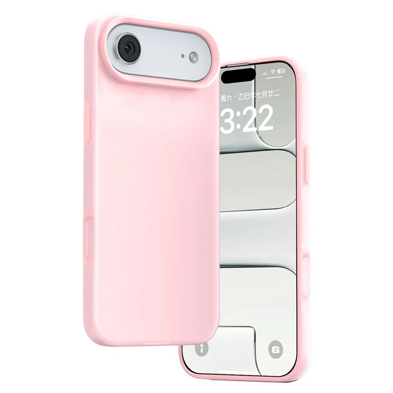 iPhone Air Case Wärmeableitung Eis-Transparente Flüssigsilikon + PC Handyhülle - Pink