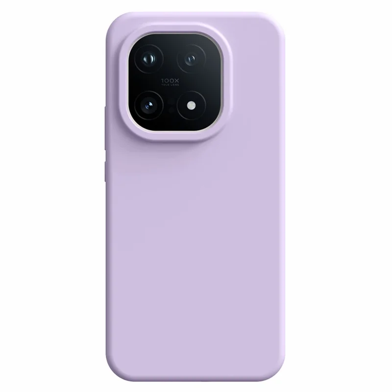 For vivo iQOO 15 5G Case Skin-Friendly Liquid Silicone + PC Phone Cover - Light Purple