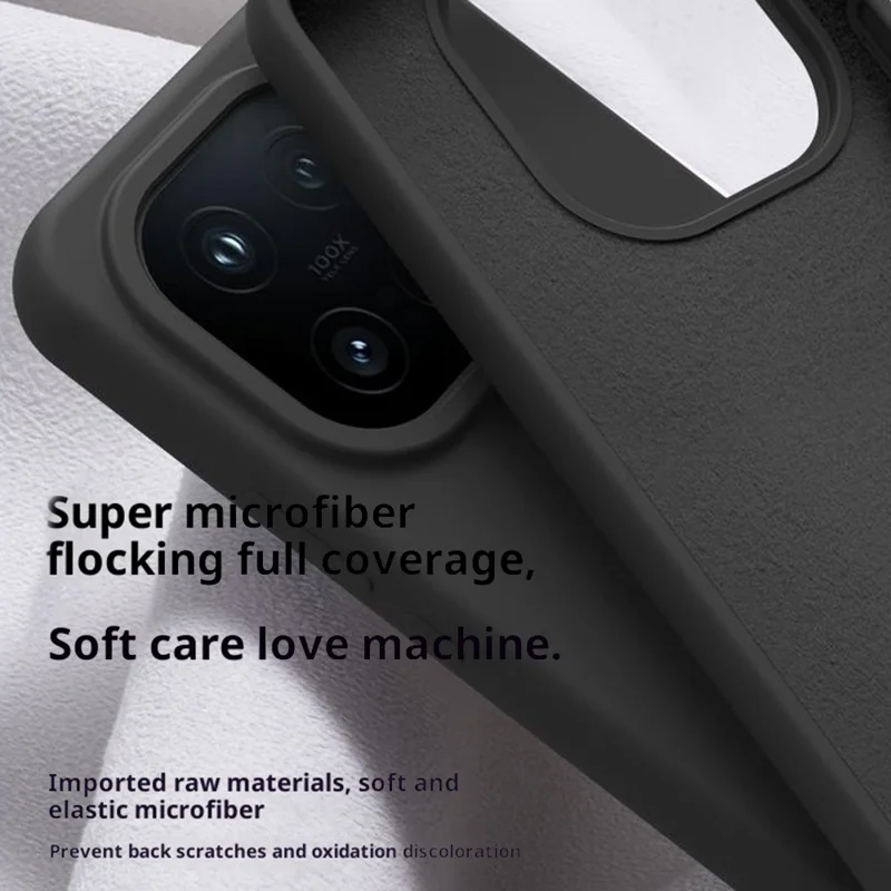 For vivo iQOO 15 5G Case Skin-Friendly Liquid Silicone + PC Phone Cover - Light Purple