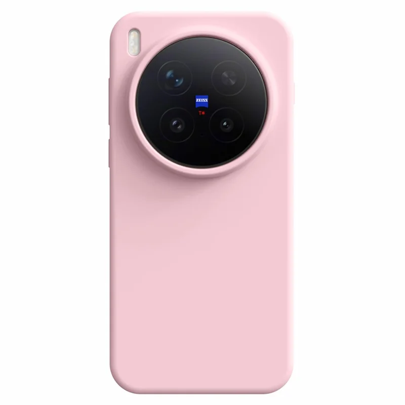 For vivo X300 Pro 5G Case Skin-Friendly Liquid Silicone + PC Phone Cover - Light Pink