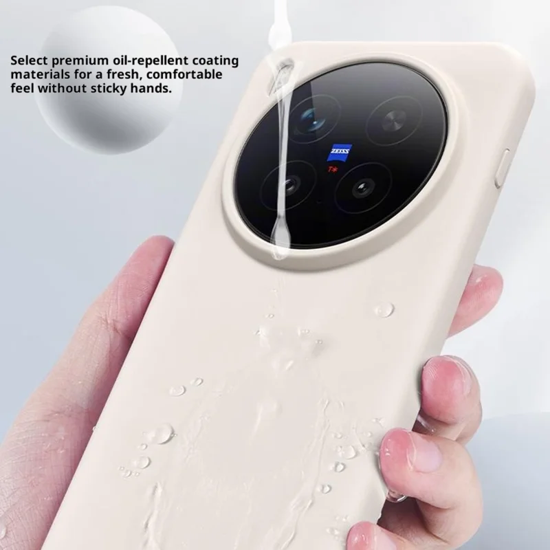 For vivo X300 Pro 5G Case Skin-Friendly Liquid Silicone + PC Phone Cover - Light Pink