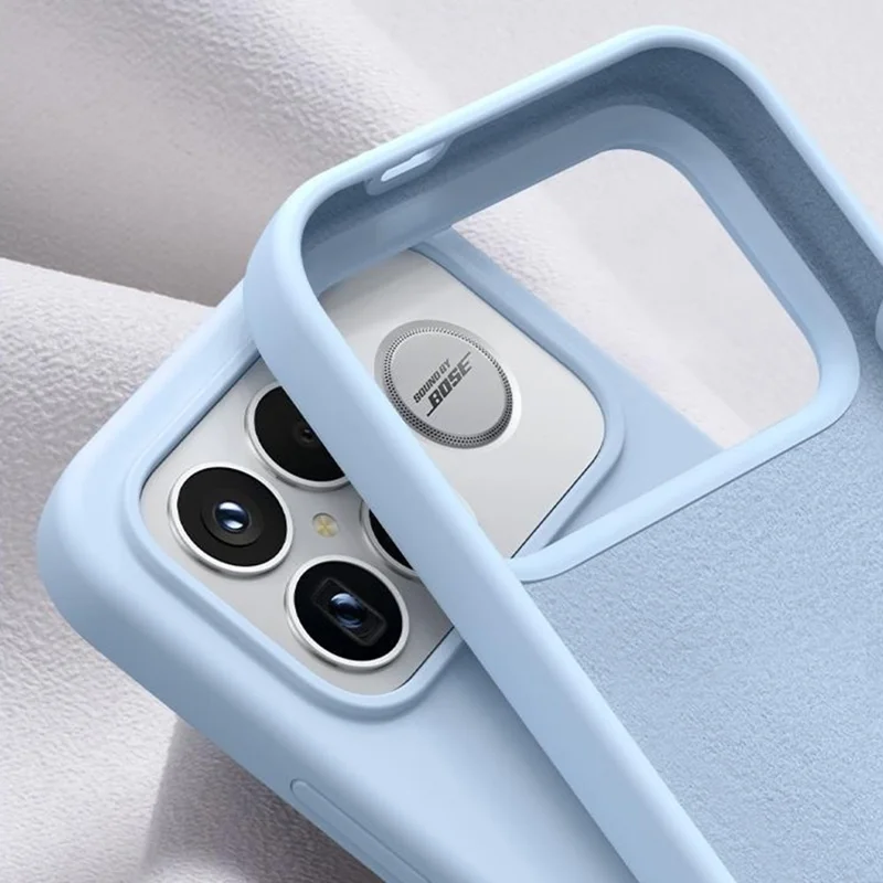 Voor Xiaomi Redmi K90 Pro Max 5G / Poco F8 Ultra hoesje Vriendelijk voor de huid Vloeibaar siliconen + PC telefoonhoesje - Wit