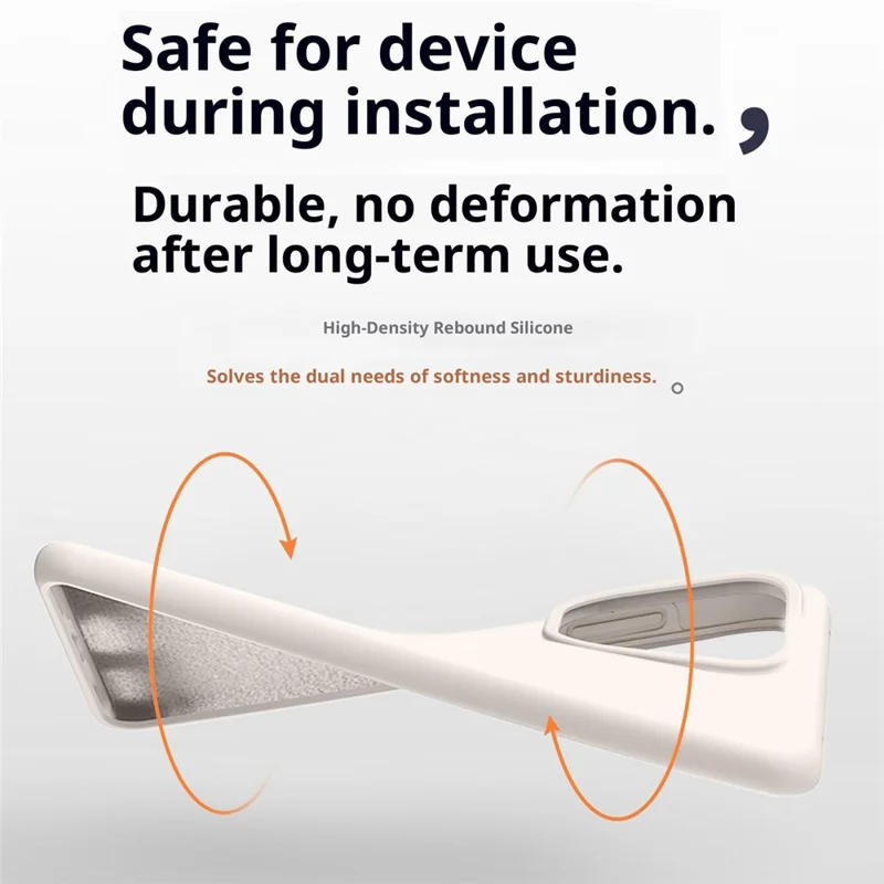 For OnePlus 15 5G Case Skin-Friendly Liquid Silicone + PC Phone Cover - White