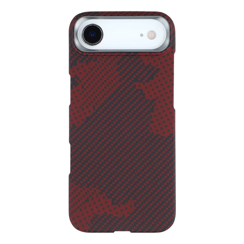 For iPhone Air Magnetic Case Camouflage Pattern Aramid Fiber Phone Cover with Metal Lens Frame