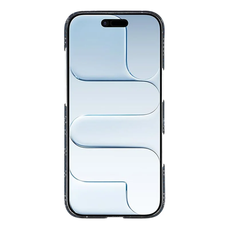 For iPhone Air Magnetic Case Geometric Pattern Aramid Fiber Phone Cover with Metal Lens Frame