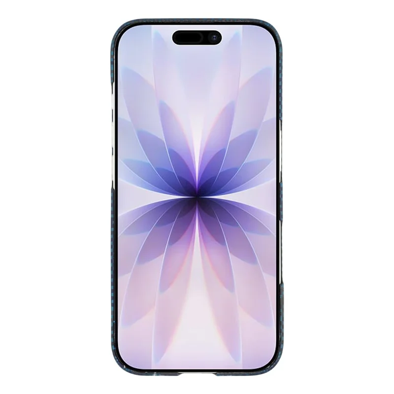 For iPhone 17 Magnetic Case Precise Cutouts Aramid Fiber Phone Cover with Metal Lens Frame - Moon