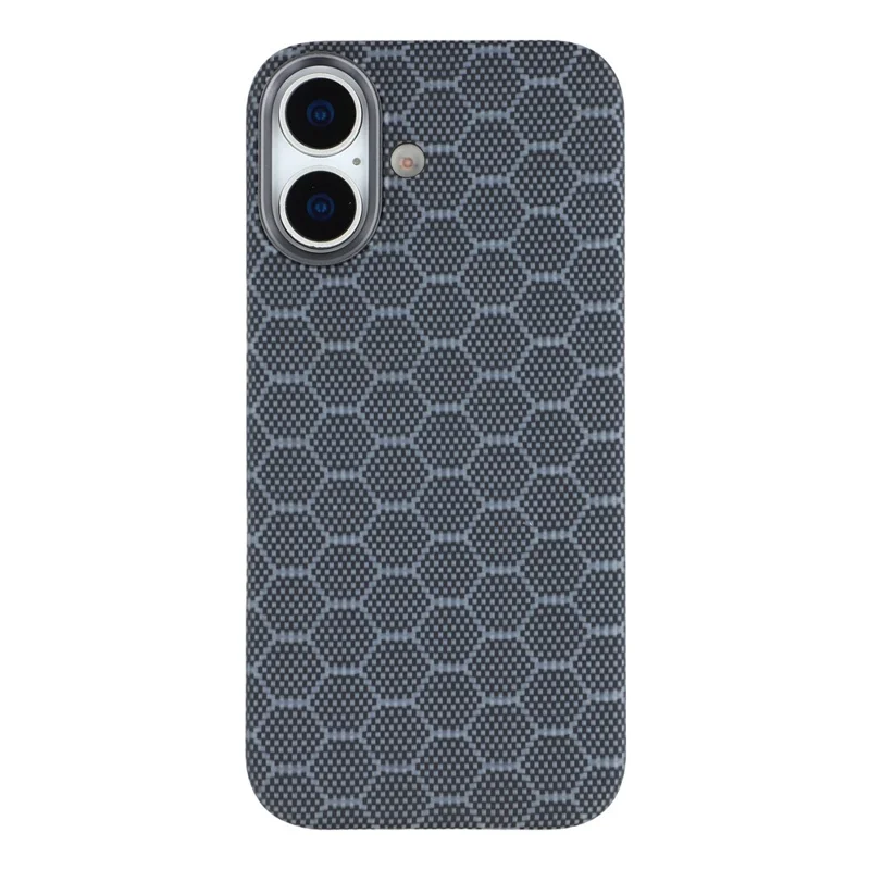 For iPhone 17 Magnetic Case Honeycomb Texture Aramid Fiber Phone Cover
