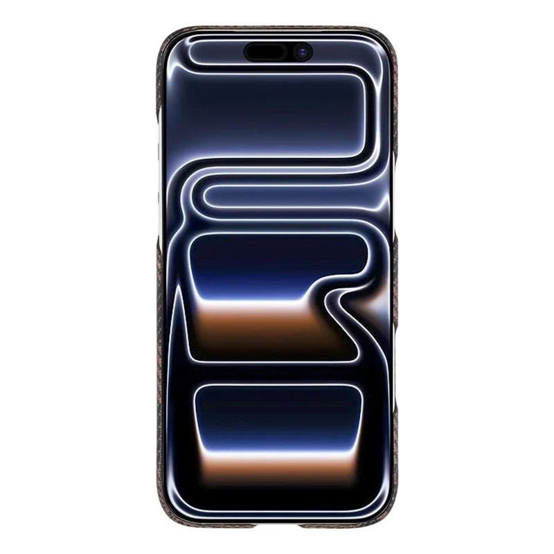 For iPhone 17 Pro Max Case Square Grid Pattern Aramid Fiber Phone Cover Compatible with MagSafe