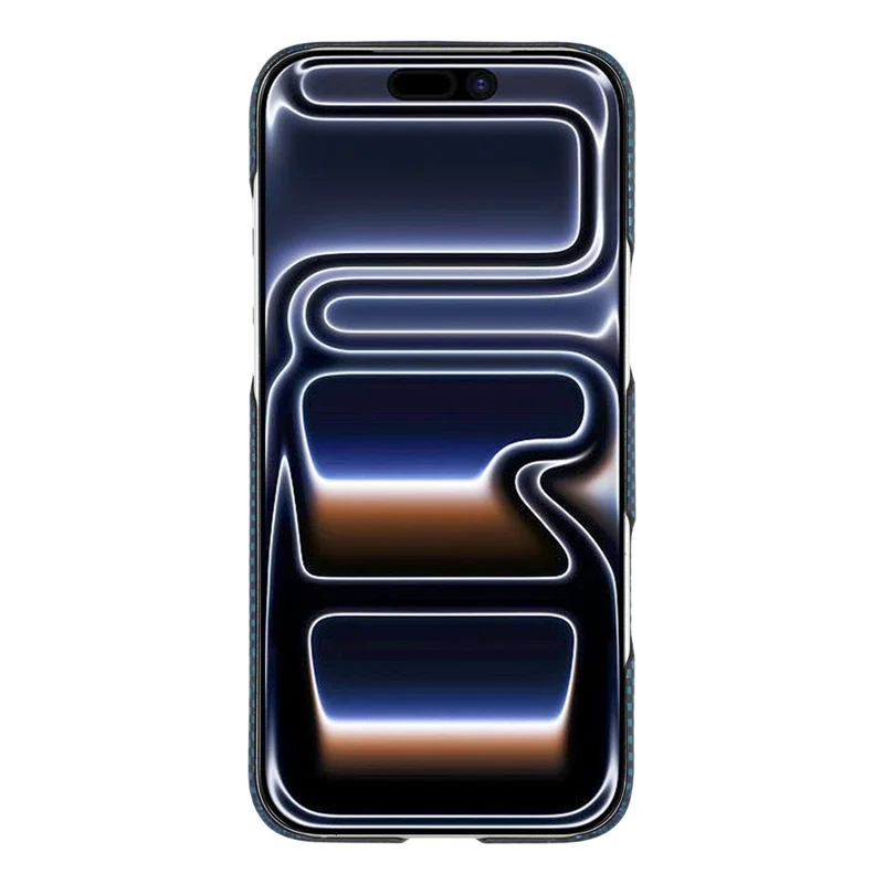 Étui magnétique pour iPhone 17 Pro Max Coupe précise Fibre d'aramide Couvercle de téléphone avec cadre de lentille en métal - Lune