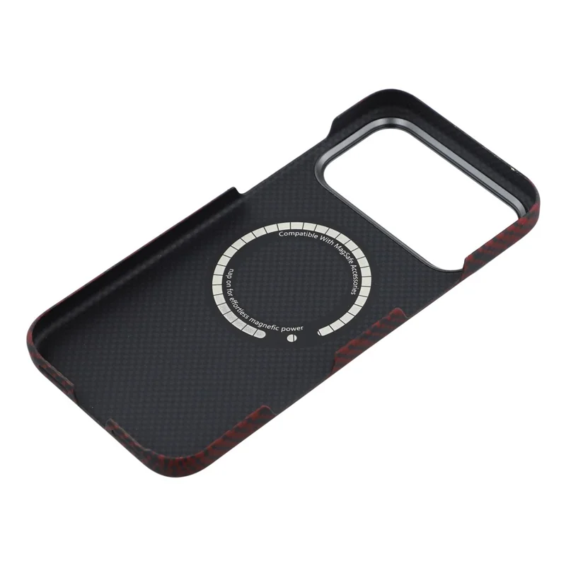 For iPhone 17 Pro Max Magnetic Case Camouflage Pattern Aramid Fiber Phone Cover with Metal Lens Frame