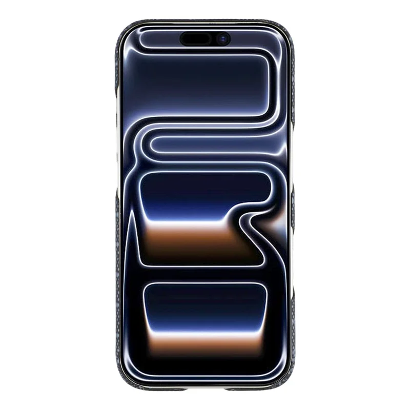 For iPhone 17 Pro Magnetic Case Honeycomb Texture Aramid Fiber Phone Cover