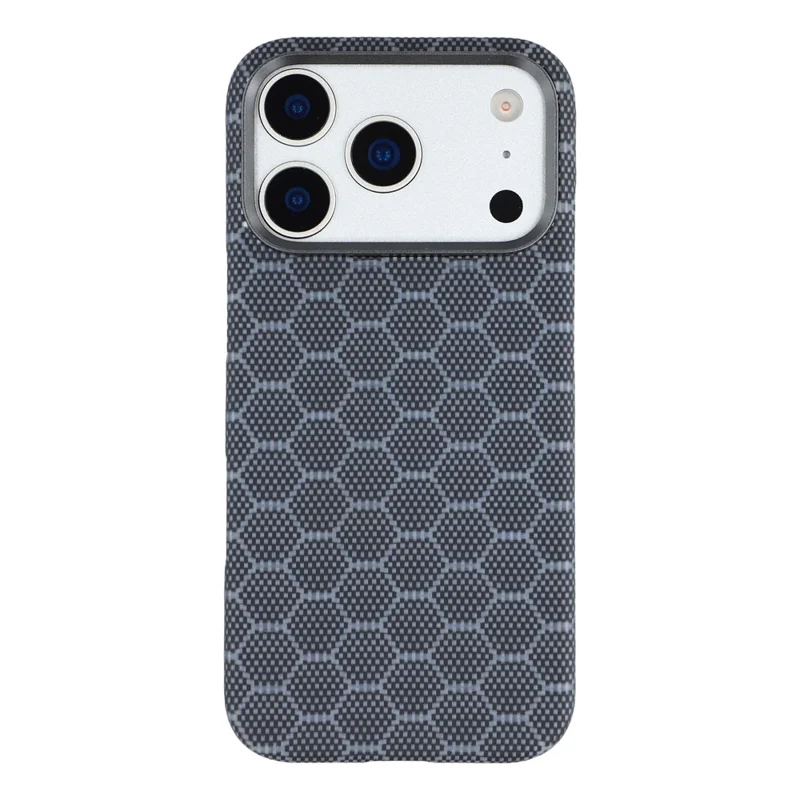 For iPhone 17 Pro Magnetic Case Honeycomb Texture Aramid Fiber Phone Cover