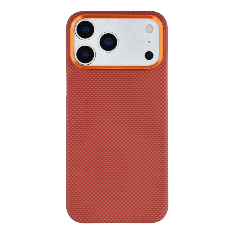 For iPhone 17 Pro Magnetic Case Aramid Fiber Phone Cover with Metal Lens Frame