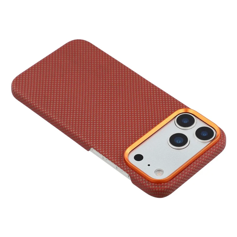 For iPhone 17 Pro Magnetic Case Aramid Fiber Phone Cover with Metal Lens Frame