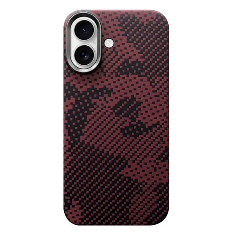 iPhone 17 magnetische Hülle Camouflage-Muster Aramid-Faser Handyhülle mit Metalllinsenrahmen