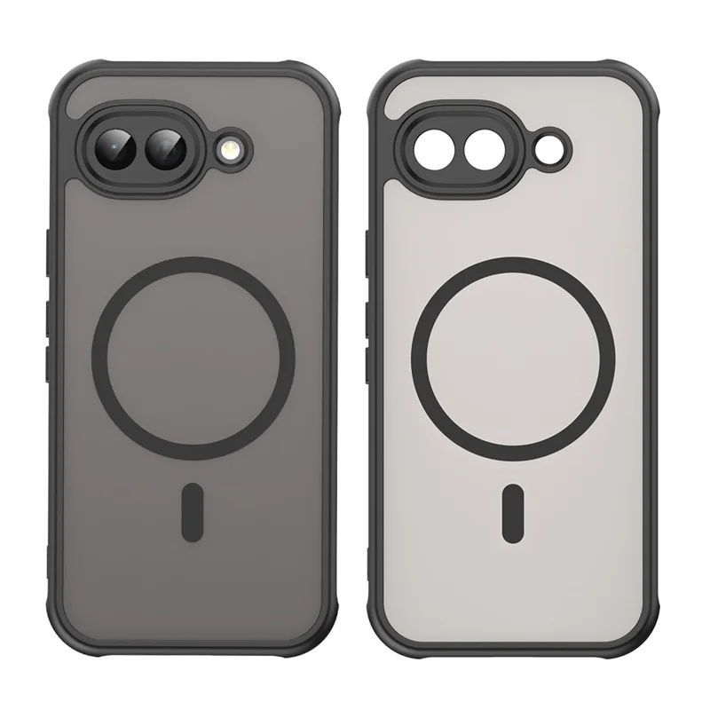 Compra em Massa para Capa Compatível com Google Pixel 10a MagSafe Anti Queda PC + Capa de Telefone TPU - Preta