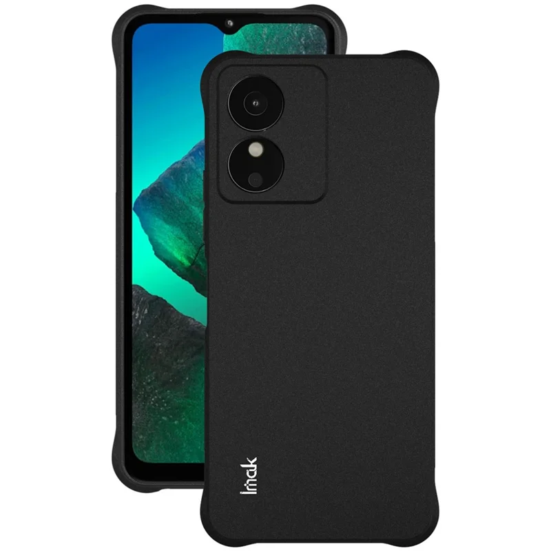 IMAK TPU Case for HMD Key 4G / Aura 2 / Arc 4G Airbag Shockproof Protection Phone Cover - Matte Black