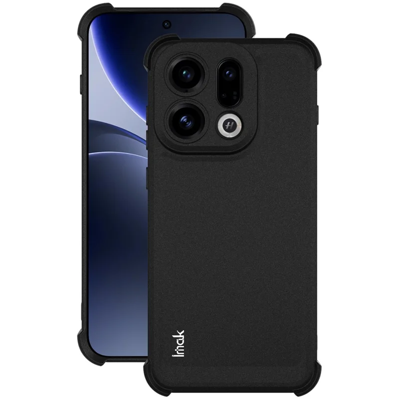 IMAK For Oppo Find X9 5G Case TPU Phone Cover Airbag Shockproof Protection - Matte Black
