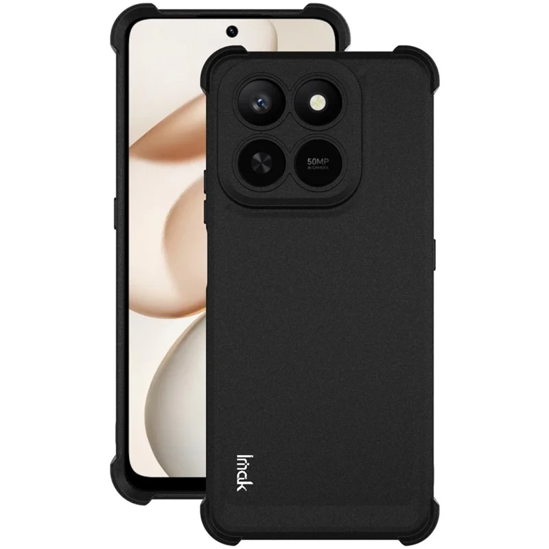 IMAK For Honor Play10T 5G Case TPU Phone Cover Airbag Shockproof Protection - Matte Black