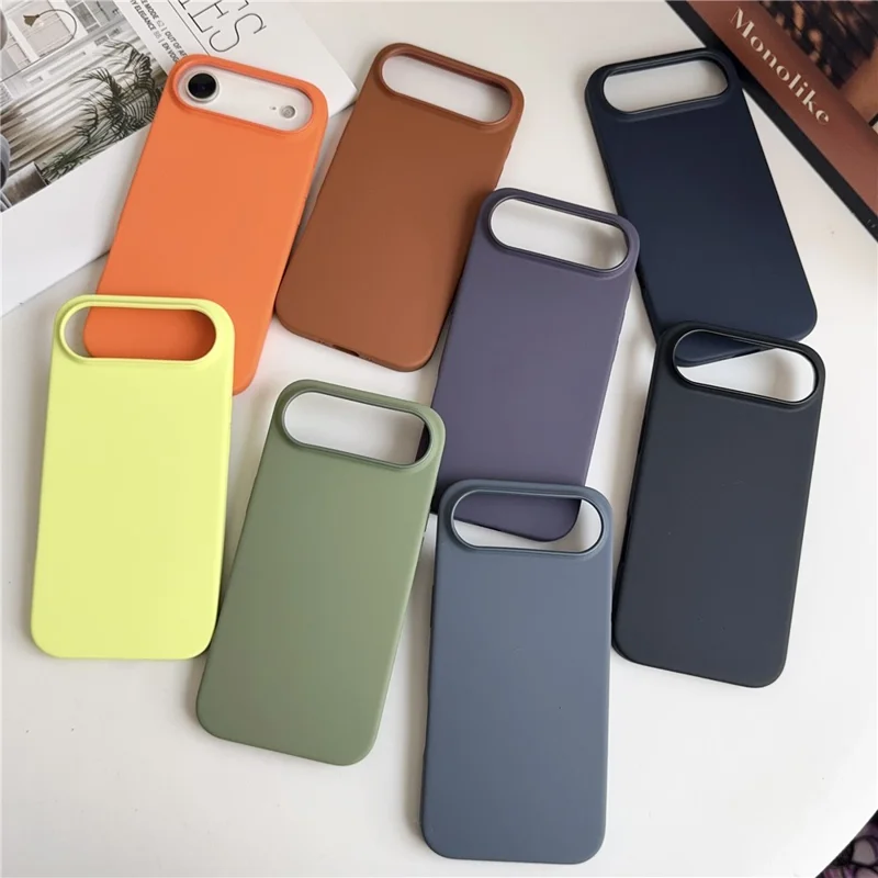 For iPhone Air Compatible with MagSafe Liquid Silicone Phone Back Cover (No Logo) - Orange
