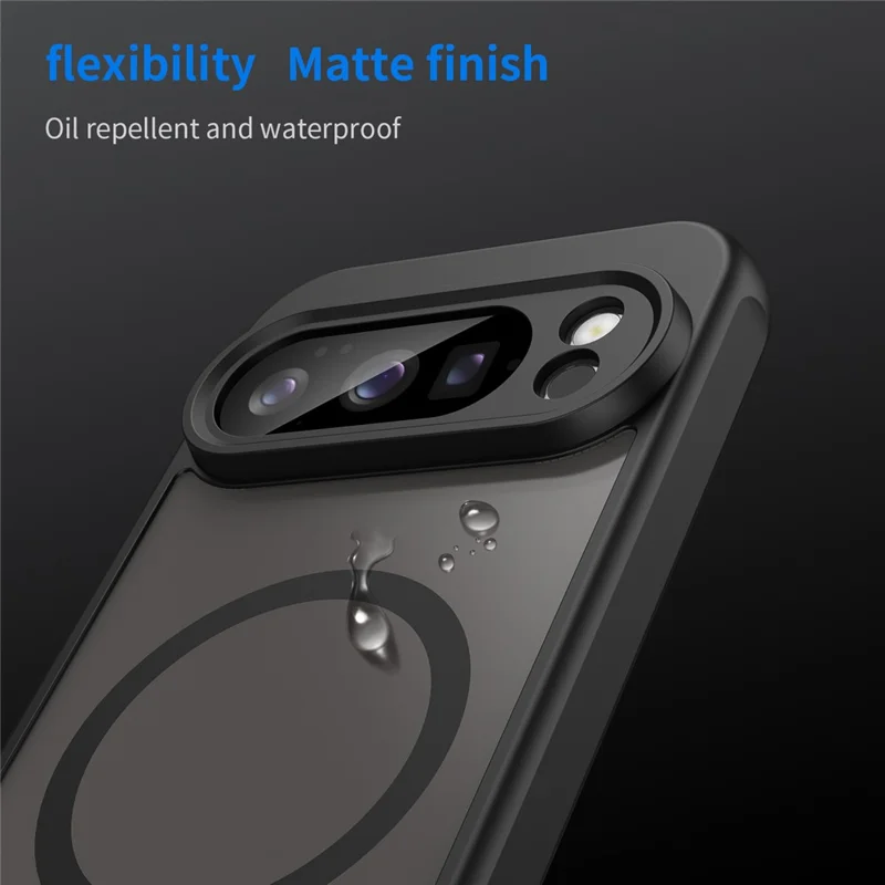 Bulk Purchasing For Google Pixel 10 Pro Magnetic Case Anti Drop PC + TPU Phone Cover - Black