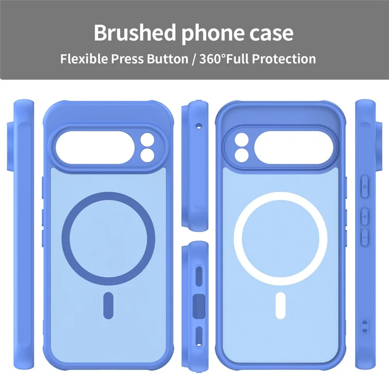 Bulk Purchasing For Google Pixel 10 Pro Magnetic Case Anti Drop PC + TPU Phone Cover - Baby Blue