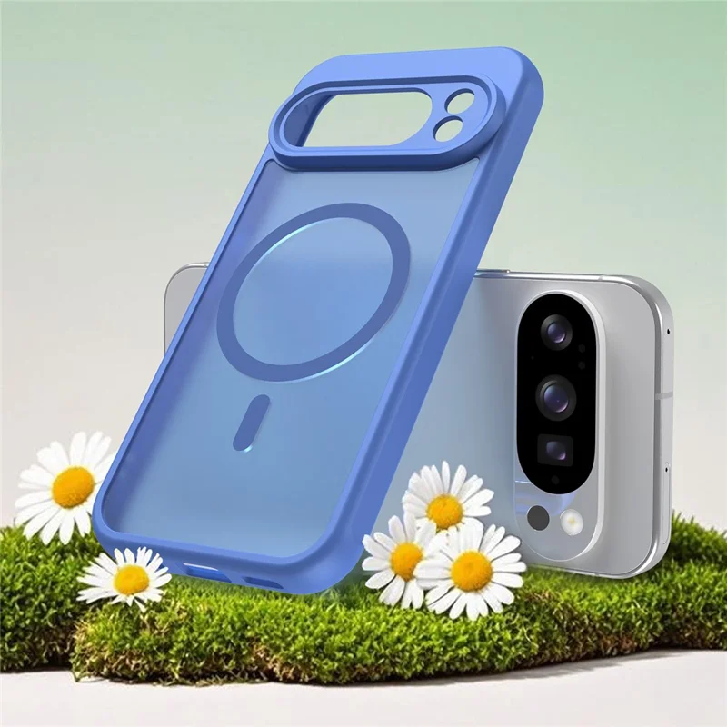 Bulk Purchasing For Google Pixel 10 Pro Magnetic Case Anti Drop PC + TPU Phone Cover - Baby Blue