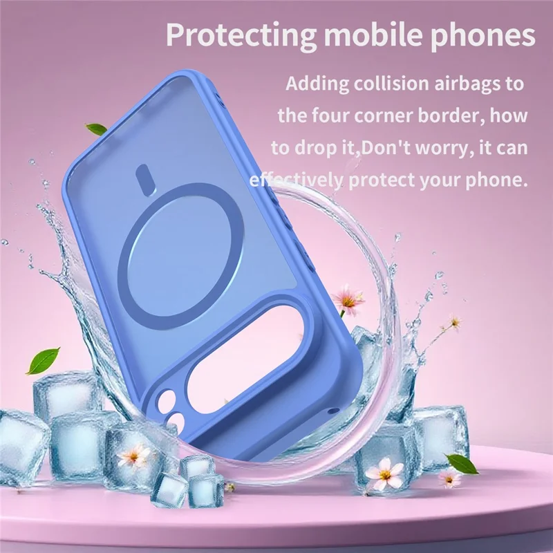 Bulk Purchasing For Google Pixel 10 Pro Magnetic Case Anti Drop PC + TPU Phone Cover - Baby Blue