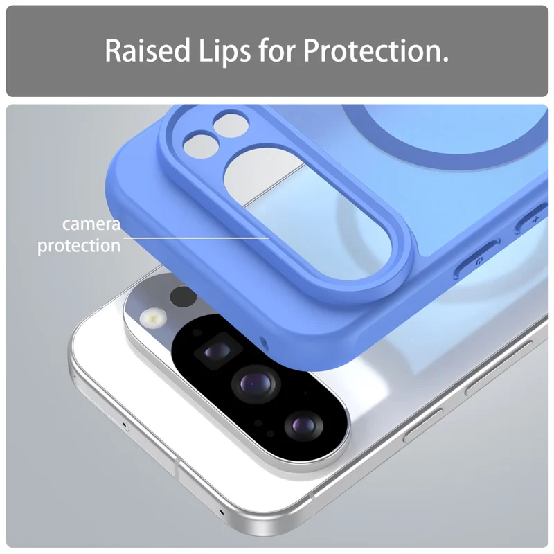 Bulk Purchasing For Google Pixel 10 Pro Magnetic Case Anti Drop PC + TPU Phone Cover - Baby Blue