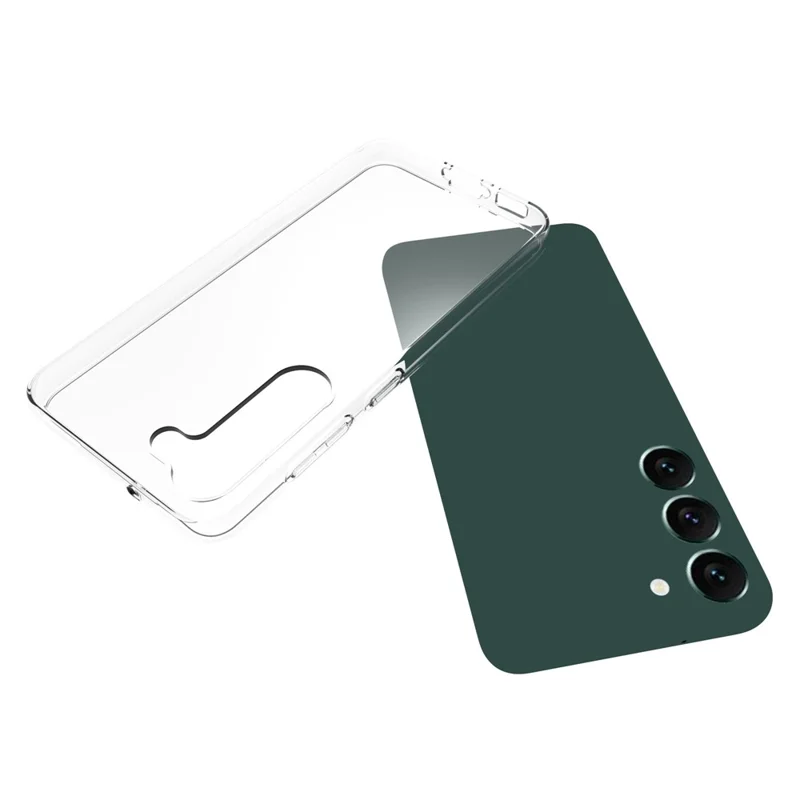 For Samsung Galaxy S23+ 10Pcs / Pack Transparent TPU Phone Back Case Inner Watermark-Free Scratch-resistant Cellphone Cover