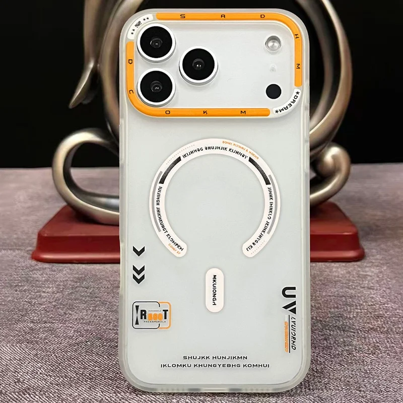 PAIKA M1 Series For iPhone 17 Pro Max Case Compatible with MagSafe Matte PC + TPU Phone Cover - Transparent White