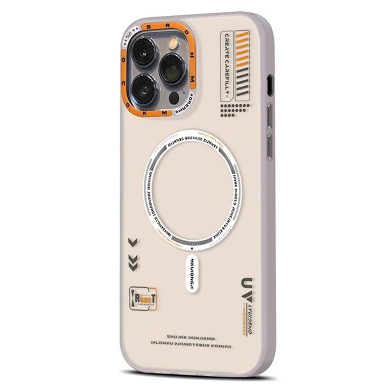 PAIKA M1 Series For iPhone 16 Pro Max Case Compatible with MagSafe Matte PC + TPU Phone Cover - Transparent White