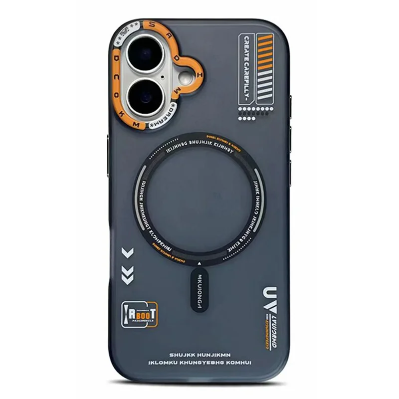 PAIKA M1 Series For iPhone 16 Plus Case Compatible with MagSafe Matte PC + TPU Phone Cover - Black
