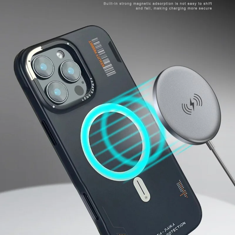 PAIKA Golden Sands Series For iPhone 16 Pro Case Compatible with MagSafe Matte PC + TPU Phone Cover - White