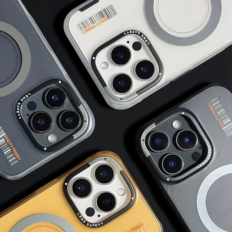 PAIKA Golden Sands Series For iPhone 16 Pro Case Compatible with MagSafe Matte PC + TPU Phone Cover - White