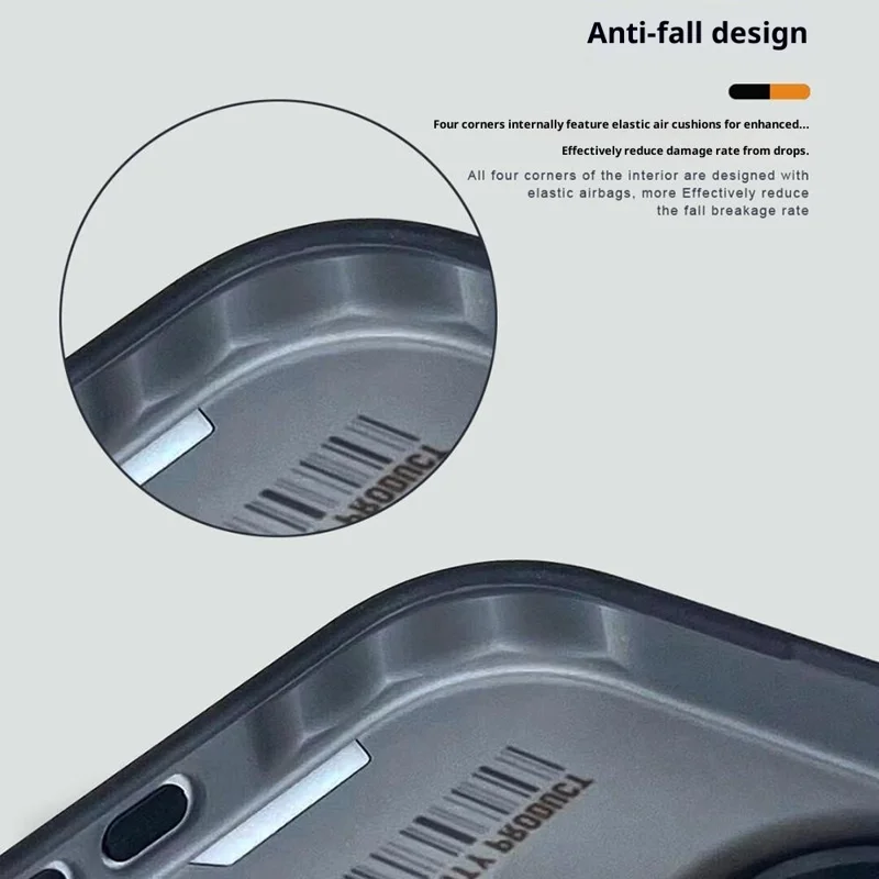 Série PAIKA Golden Sands para Capa de iPhone 16 Pro Max Compatível com MagSafe, Capa de Telefone PC + TPU Fosca - Branco