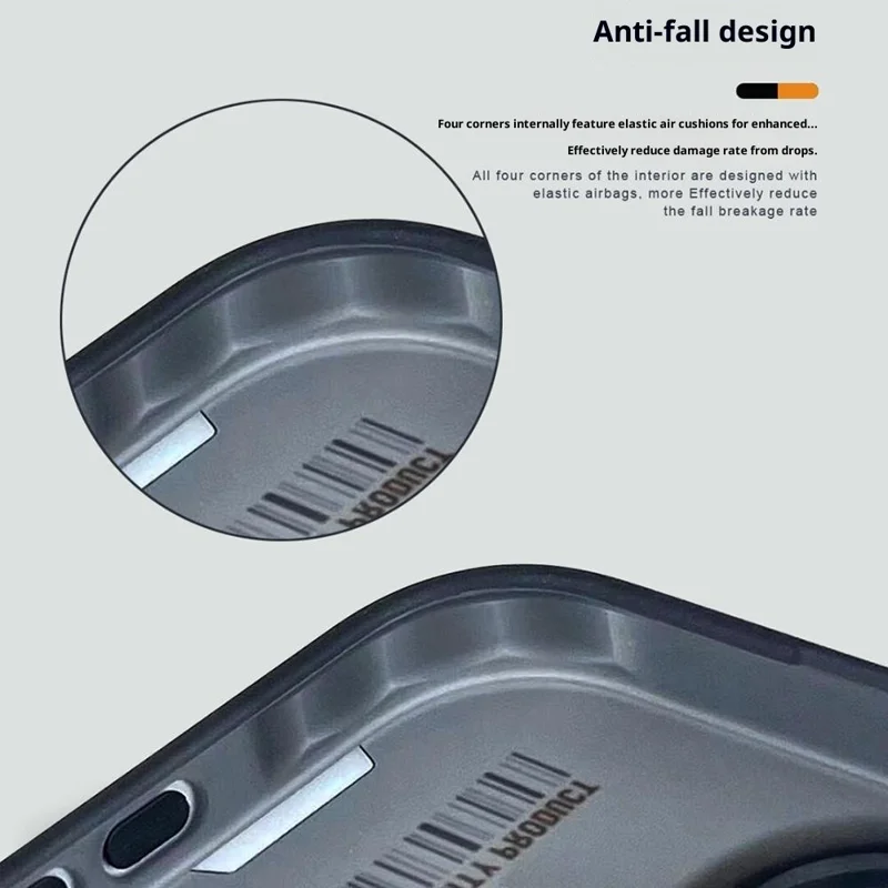 Série Golden Sands PAIKA pour étui iPhone 16 Plus Compatible avec MagSafe Coque de téléphone PC mat + TPU - Noir