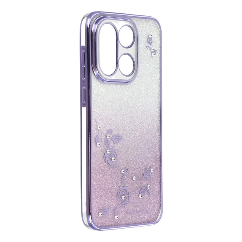 KADEM voor OnePlus 15 5G-hoesje Bloem TPU Flexibele Gradiënttelefoonhoes - Paars