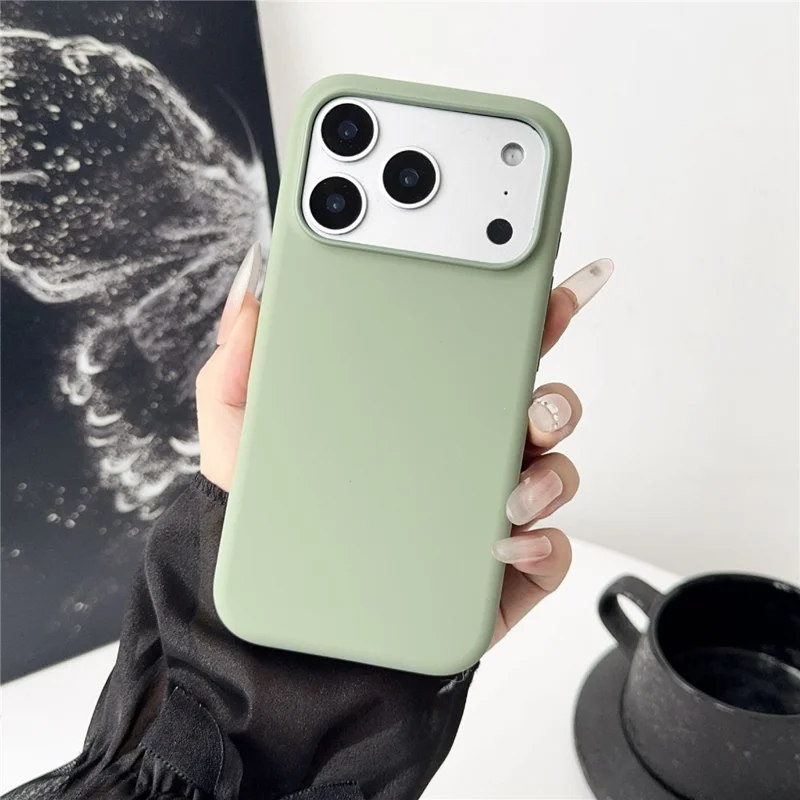For iPhone 17 Pro Max Compatible with MagSafe Liquid Silicone Phone Back Cover (No Logo) - Green