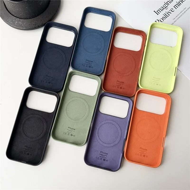 For iPhone 17 Pro Max Compatible with MagSafe Liquid Silicone Phone Back Cover (No Logo) - Green