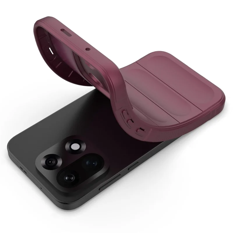 OnePlus 15 5G Fall-Schutz Soft TPU Robustes Handy-Rückabdeckung - Weinrot