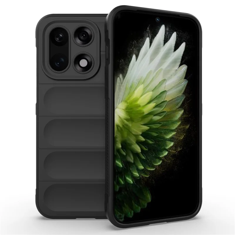 AMORUS Für OnePlus 15 5G Hülle Stoßfest Weiches TPU Robustes Rückseiten Handyhülle - Schwarz