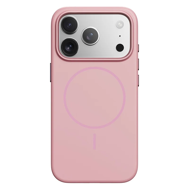 ROCK Para Caso do iPhone 17 Pro Max Compatível com MagSafe Capa de Telefone Fosca à Prova de Choque TPU PC - Rosa