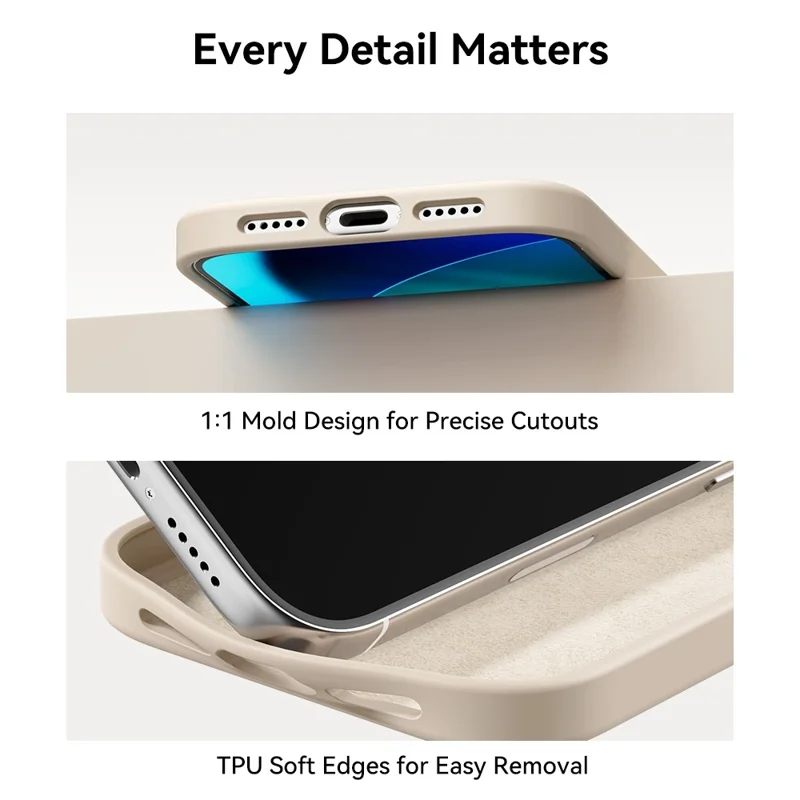 ROCK Para Caso do iPhone 17 Pro Max Compatível com MagSafe Capa de Telefone Fosca à Prova de Choque TPU PC - Rosa